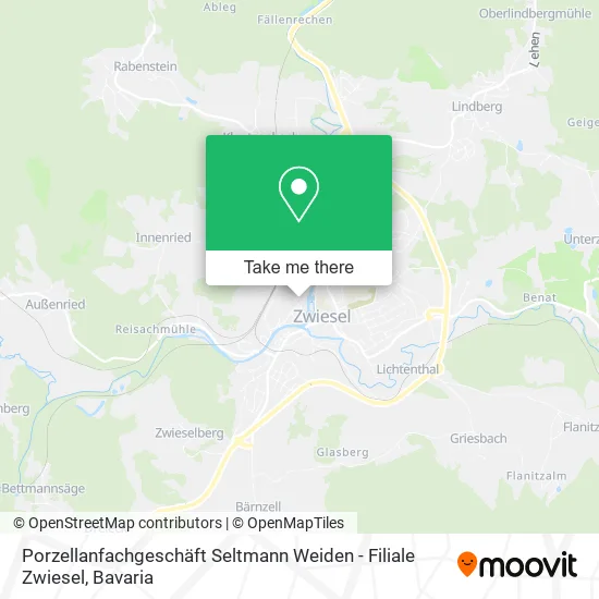 Porzellanfachgeschäft Seltmann Weiden - Filiale Zwiesel map