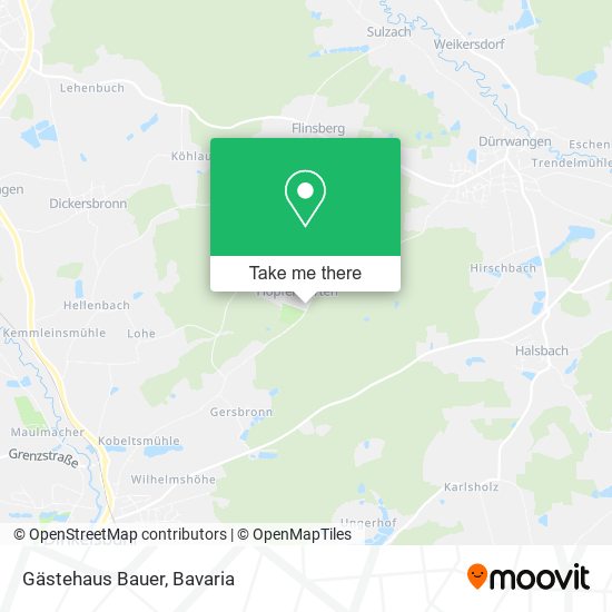 Gästehaus Bauer map