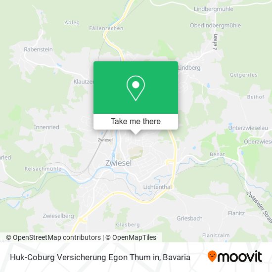 Huk-Coburg Versicherung Egon Thum in map