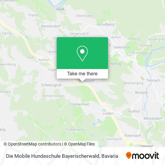 Die Mobile Hundeschule Bayerischerwald map