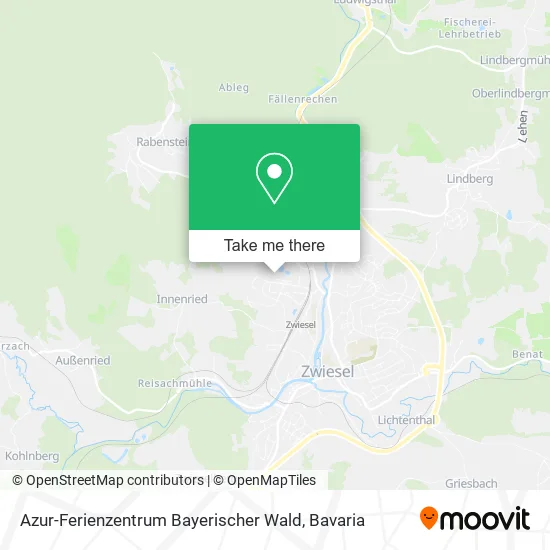 Карта Azur-Ferienzentrum Bayerischer Wald