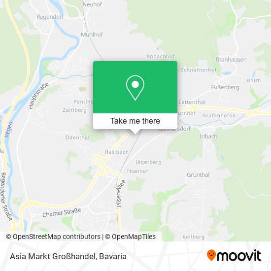 Asia Markt Großhandel map