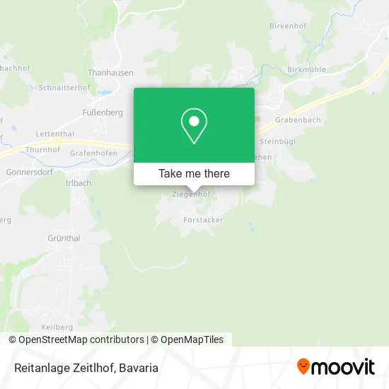 Карта Reitanlage Zeitlhof
