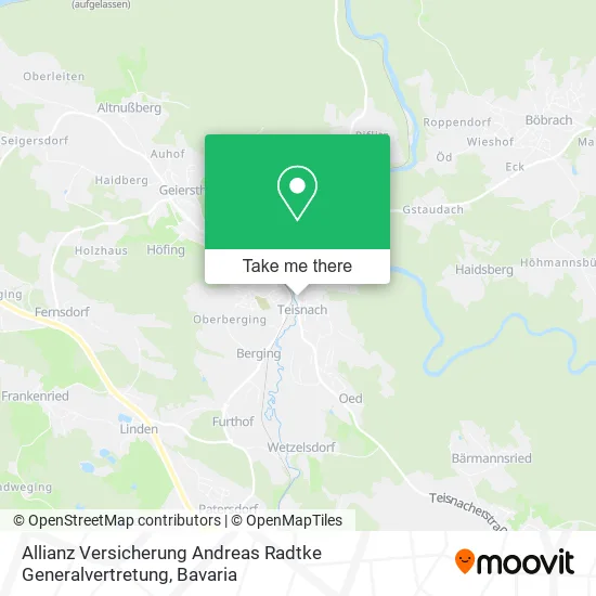Карта Allianz Versicherung Andreas Radtke Generalvertretung