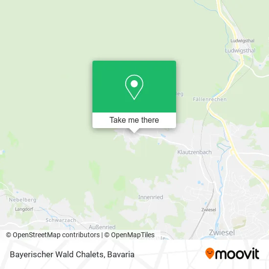Bayerischer Wald Chalets map