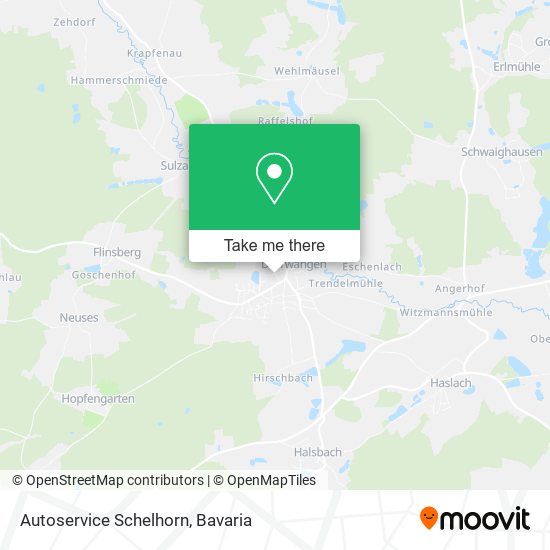Autoservice Schelhorn map