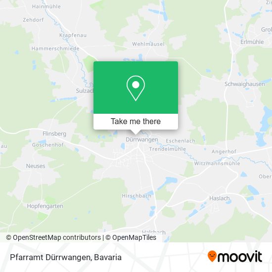 Pfarramt Dürrwangen map