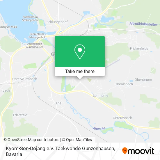 Карта Kyom-Son-Dojang e.V. Taekwondo Gunzenhausen