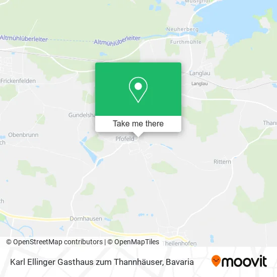 Карта Karl Ellinger Gasthaus zum Thannhäuser