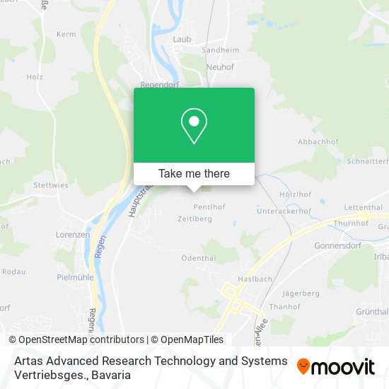 Artas Advanced Research Technology and Systems Vertriebsges. map