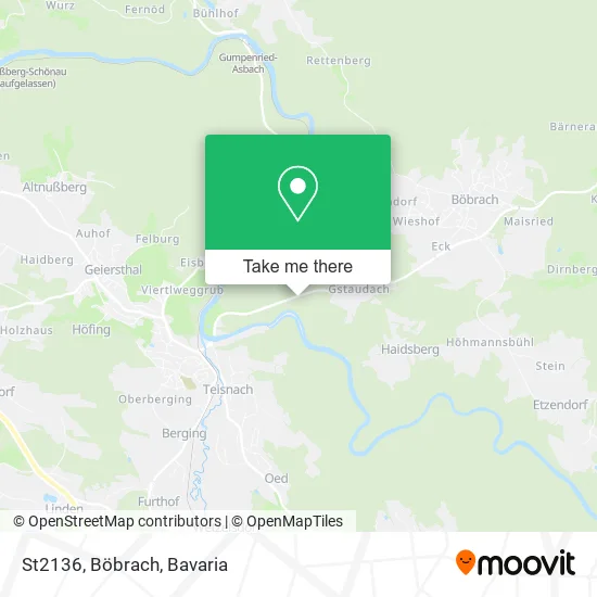 Карта St2136, Böbrach