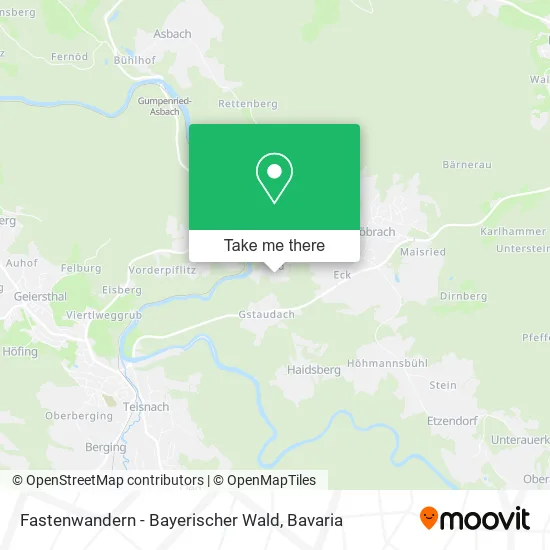 Карта Fastenwandern - Bayerischer Wald