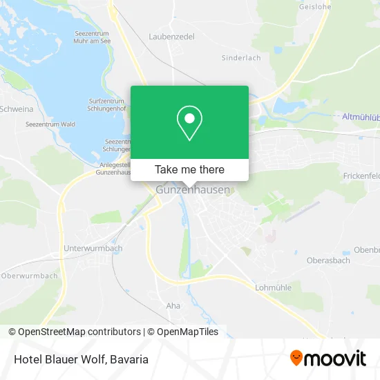 Карта Hotel Blauer Wolf