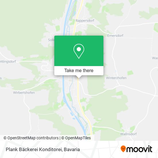 Plank Bäckerei Konditorei map