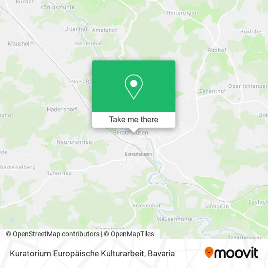 Карта Kuratorium Europäische Kulturarbeit