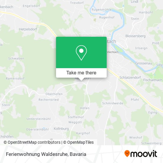 Ferienwohnung Waldesruhe map