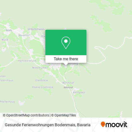 Gesunde Ferienwohnungen Bodenmais map