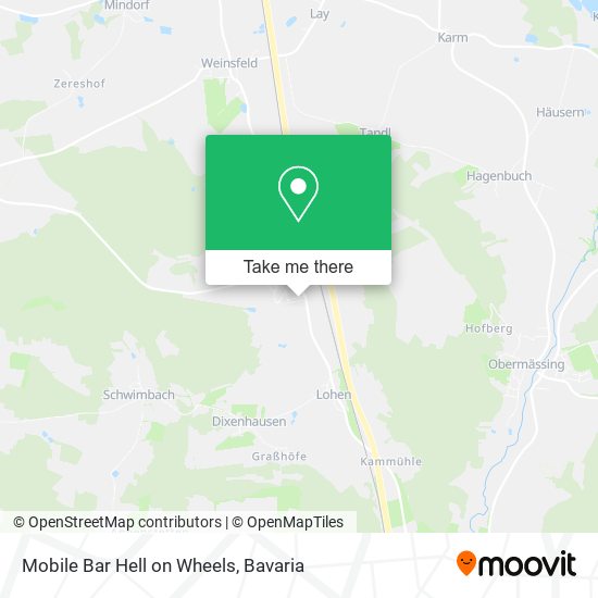 Mobile Bar Hell on Wheels map