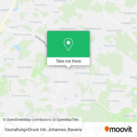 Gestaltung+Druck Inh. Johannes map