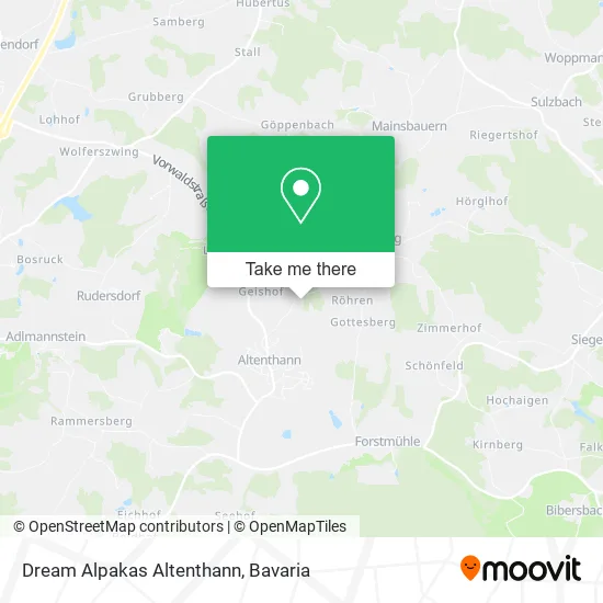 Карта Dream Alpakas Altenthann
