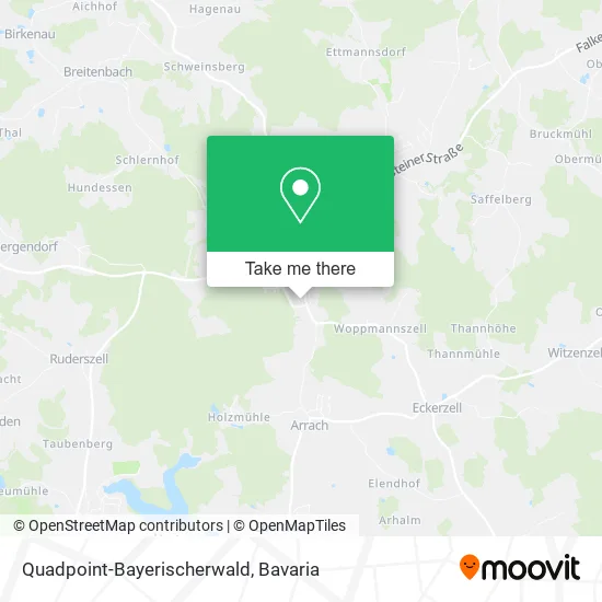 Карта Quadpoint-Bayerischerwald