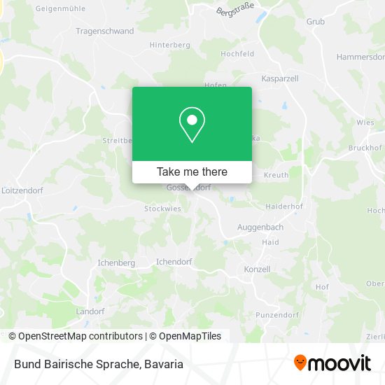 Bund Bairische Sprache map