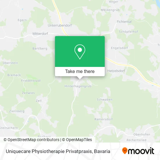 Карта Uniquecare Physiotherapie Privatpraxis