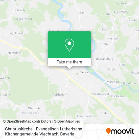 Christuskirche - Evangelisch-Lutherische Kirchengemeinde Viechtach map