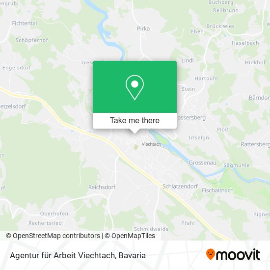 Agentur für Arbeit Viechtach map