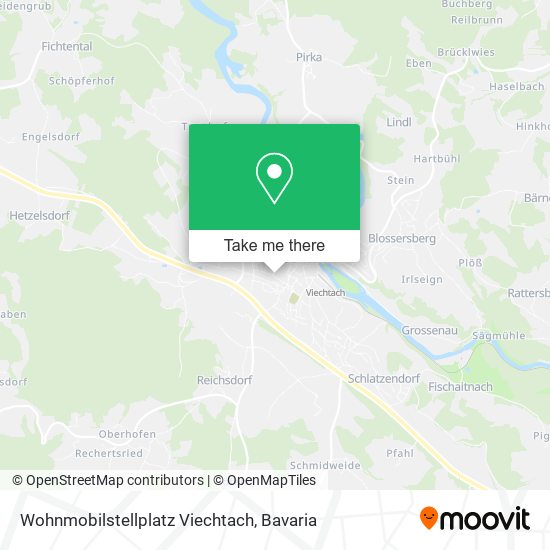 Карта Wohnmobilstellplatz Viechtach