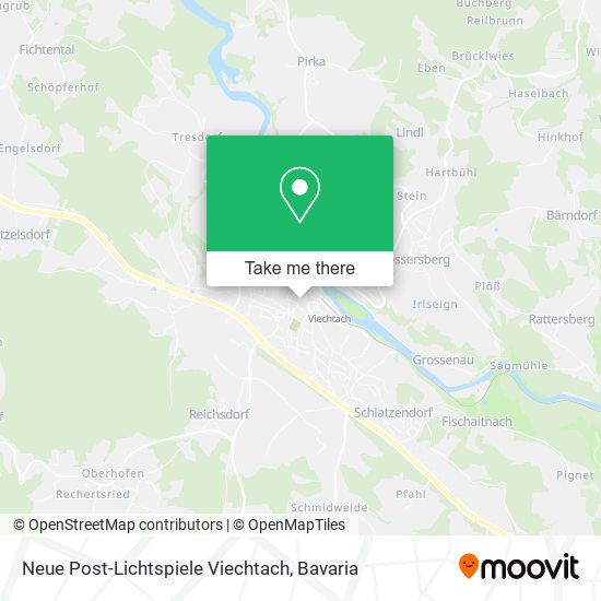Neue Post-Lichtspiele Viechtach map
