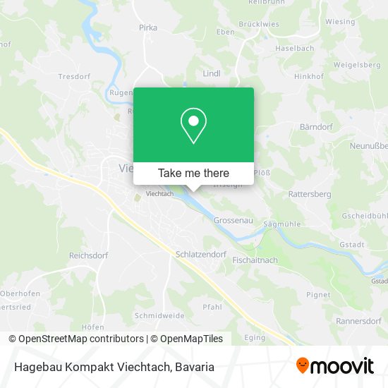 Hagebau Kompakt Viechtach map