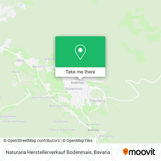 Naturana Herstellerverkauf Bodenmais map