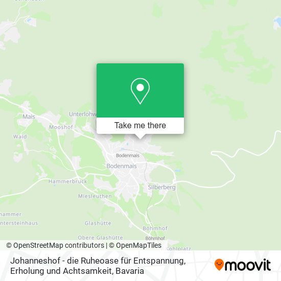 Johanneshof - die Ruheoase für Entspannung, Erholung und Achtsamkeit map