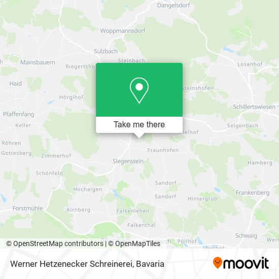 Werner Hetzenecker Schreinerei map