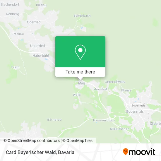 Карта Card Bayerischer Wald