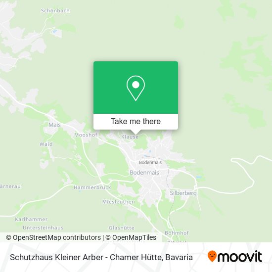 Schutzhaus Kleiner Arber - Chamer Hütte map