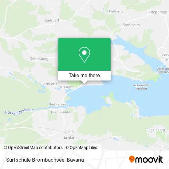 Карта Surfschule Brombachsee