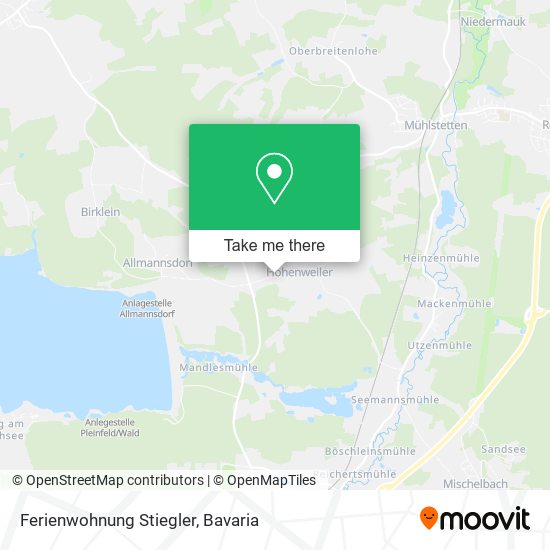 Ferienwohnung Stiegler map