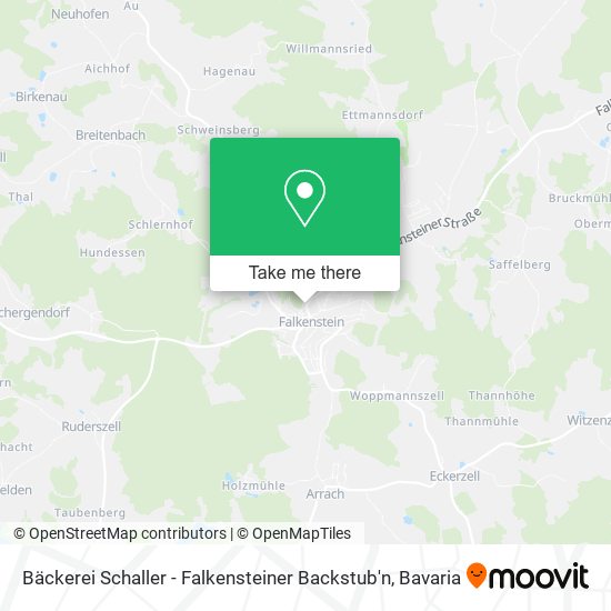 Bäckerei Schaller - Falkensteiner Backstub'n map