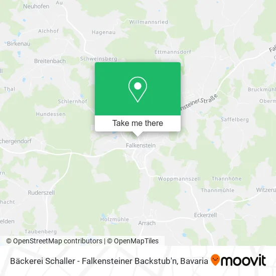 Карта Bäckerei Schaller - Falkensteiner Backstub'n