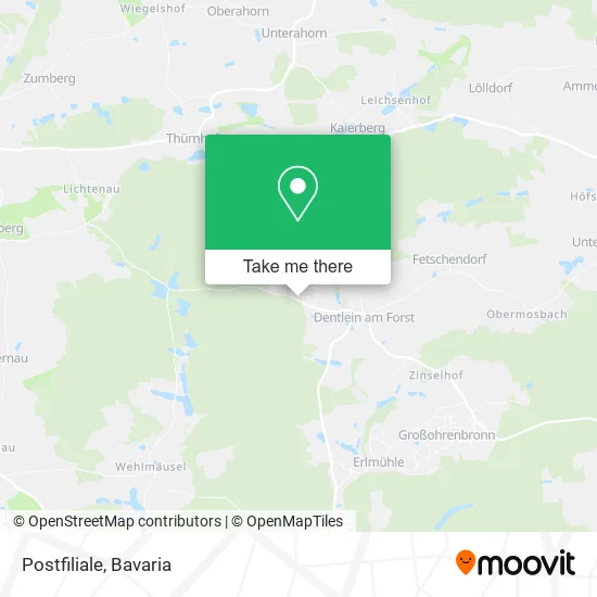 Карта Postfiliale