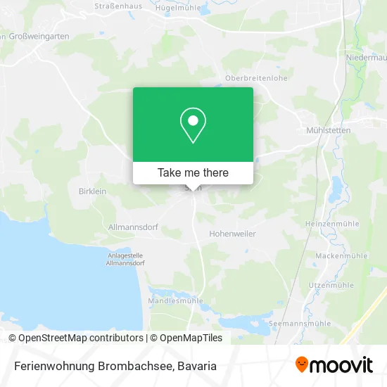 Карта Ferienwohnung Brombachsee