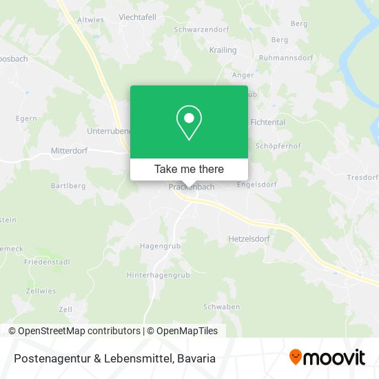 Postenagentur & Lebensmittel map