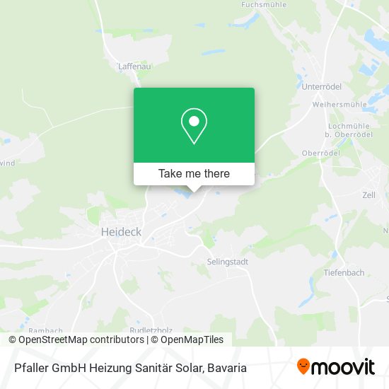 Pfaller GmbH Heizung Sanitär Solar map