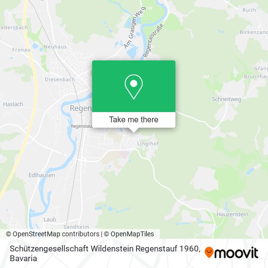 Schützengesellschaft Wildenstein Regenstauf 1960 map