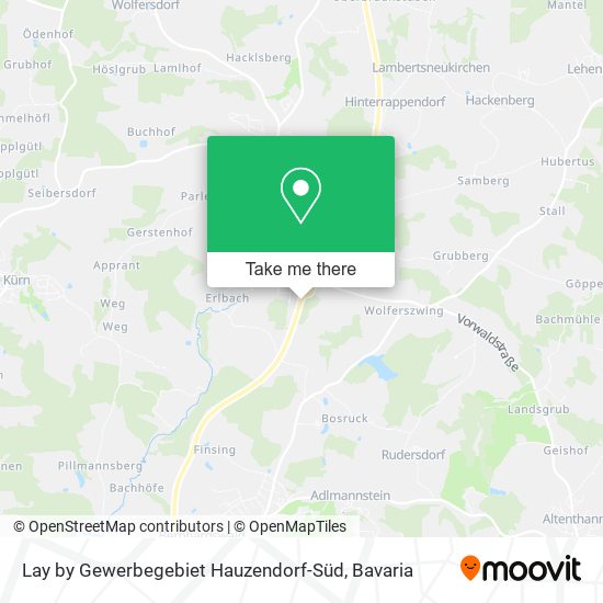 Lay by Gewerbegebiet Hauzendorf-Süd map