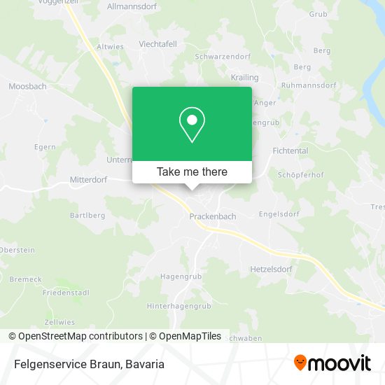 Карта Felgenservice Braun