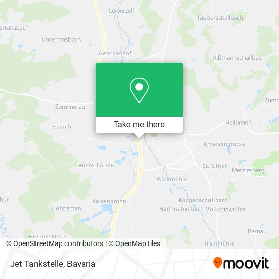 Карта Jet Tankstelle