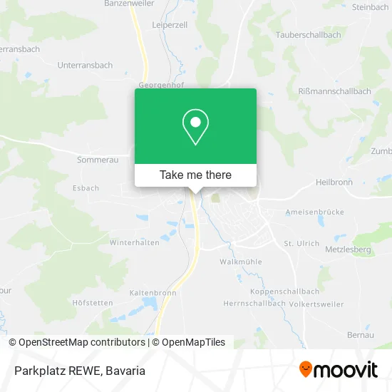 Карта Parkplatz REWE